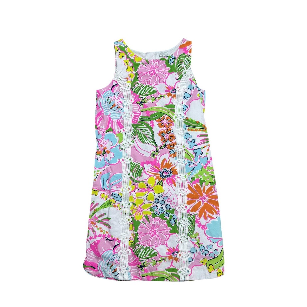 Lilly Pulitzer Dress Girls XL 14-16 Multicolor Floral Target 20th Anniversary